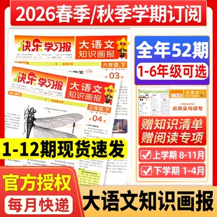 小学大语文知识画报快乐学习报少年报纸杂志2026年春季/秋季学期订阅小学生一二三四五六年级同步课本阅读2025年天星教育阳光过刊