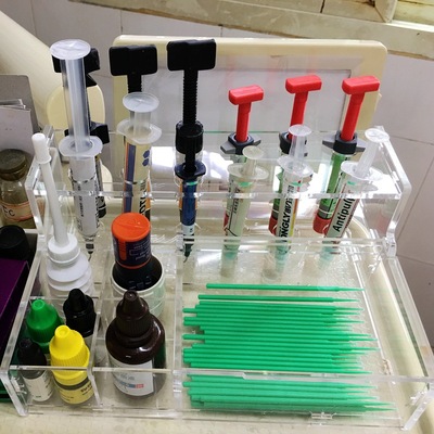 牙科树脂放置架树脂黏结剂组合台放置管理口腔科收纳架收纳盒