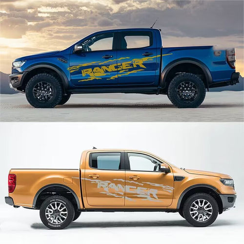 适用05-23年福特RANGER RAPTOR皮卡越野改装字母贴 车身拉花装饰