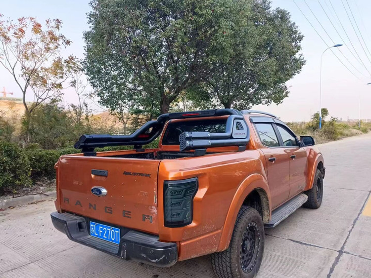 适用RANGER REVO 炮 AMAROK皮卡汽车改装可调节防滚架龙门架带灯