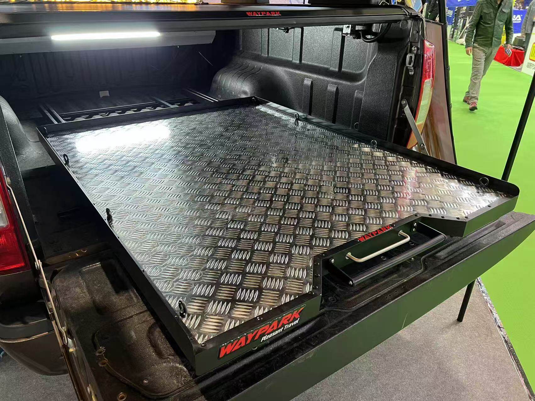 ranger REVO VIGO 三菱L200 amarok改装皮卡货箱铝合金托盘推拉架