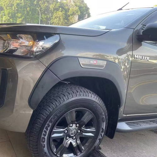 适用于15-25年海拉克斯REVO改装GR标轮眉HILUX宽体轮眉加宽挡泥板