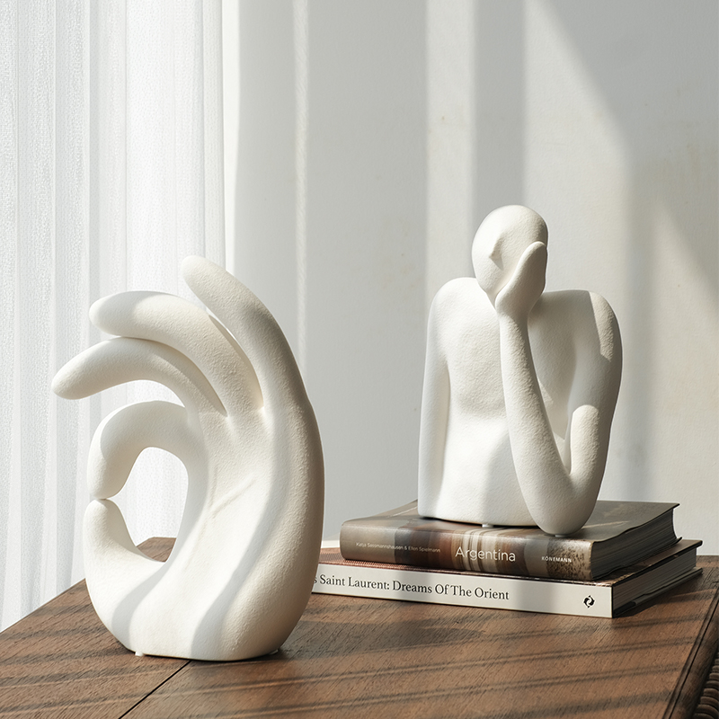 ladylike 现代简约陶瓷艺术摆件 样板间玄关书房客厅电视柜装饰品