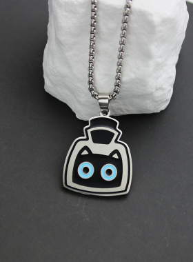 Fur贵儿原创可爱漂流瓶液态猫咪日系吊坠简约百搭嘻哈吊坠饰品