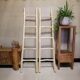 实木装 饰梯子收纳衣帽架民宿梯形置物架天然干树枝摄影道具小木梯