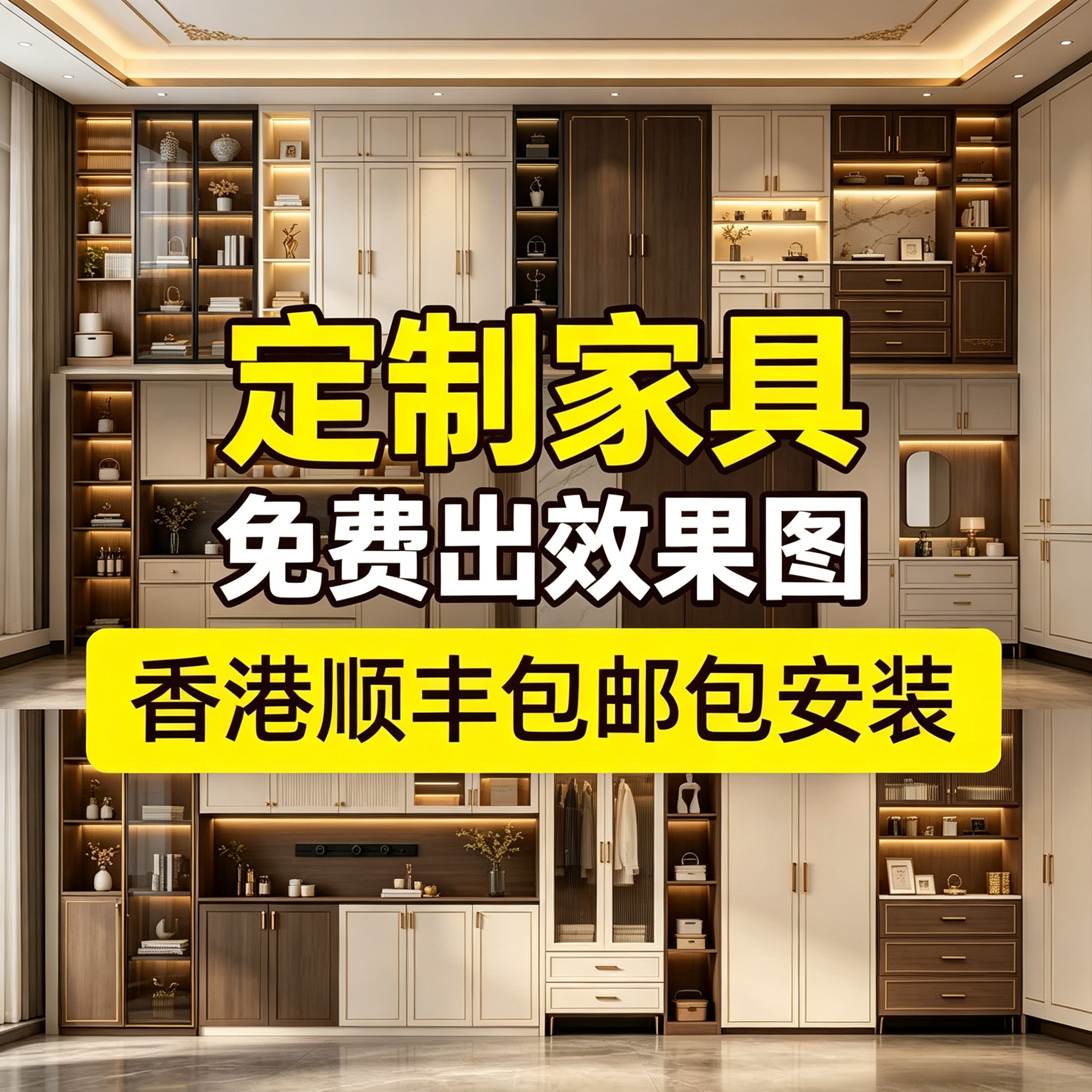 香港包安装定制家具鞋柜衣柜酒柜