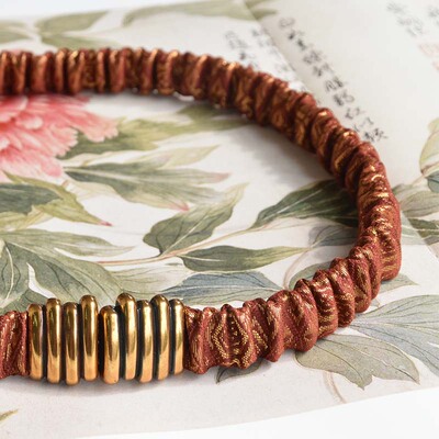 调节百搭西阵织中国风金线腰带