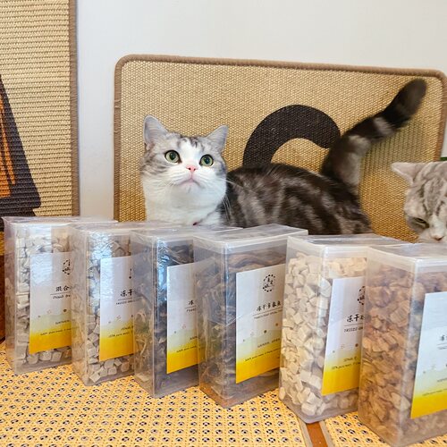 美尼蜗冻干猫咪狗狗宠物零食鸡胸肉纯肉无添加高蛋白成猫幼猫通用 - 封面