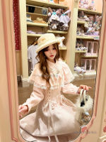 The original work of the forest girl style: I want to go to the seaside. The misty pink sea in autumn and winter is clear. I wear a woolen coat and a thick dress thumbnail 5