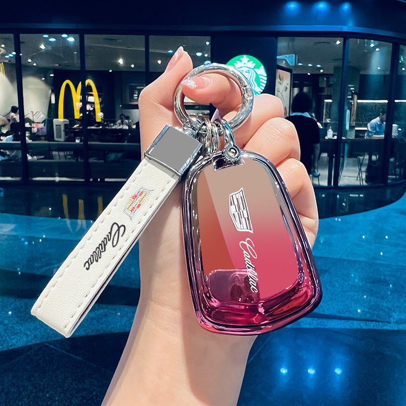 适用凯迪拉克xt5钥匙套xt4 xt6汽车atsl xts高级感ct5 ct6壳ct4扣图片