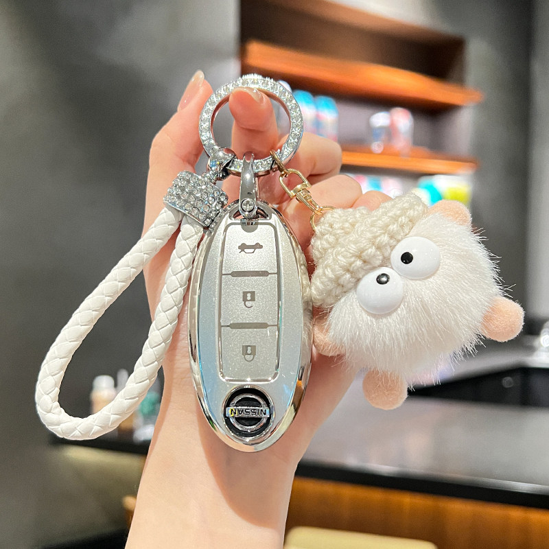 适用于日产14代轩逸钥匙套尼桑逍客天籁奇骏荣耀骐达女楼兰劲客扣