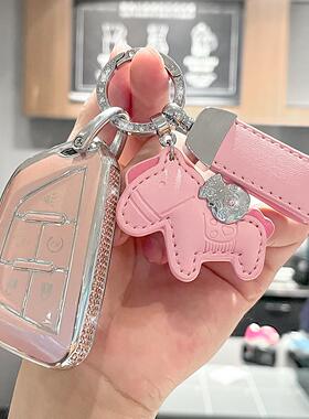适用凯迪拉克钥匙套ct4/ct5/xt5车扣xt4/xts/atsl/xt6壳ct6女xt5