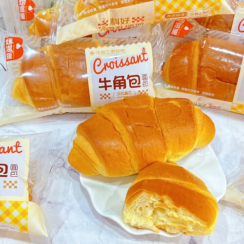 焙温暖牛角包面包2斤散装称重小包装糕点休闲食品零食