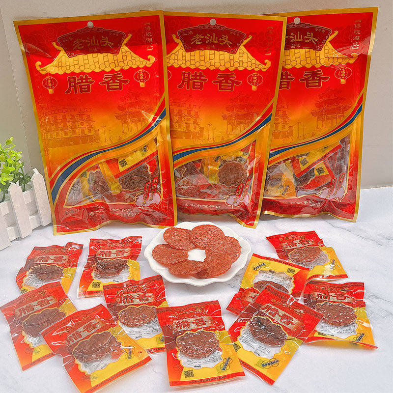 老汕头腊香双金钱猪肉脯200克图片