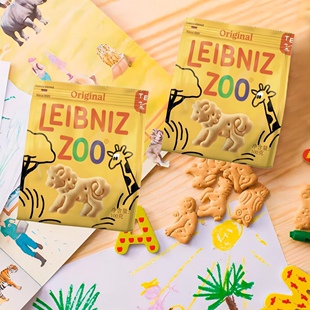 德国进口百乐顺leibniz 动物造型儿童黄油饼干