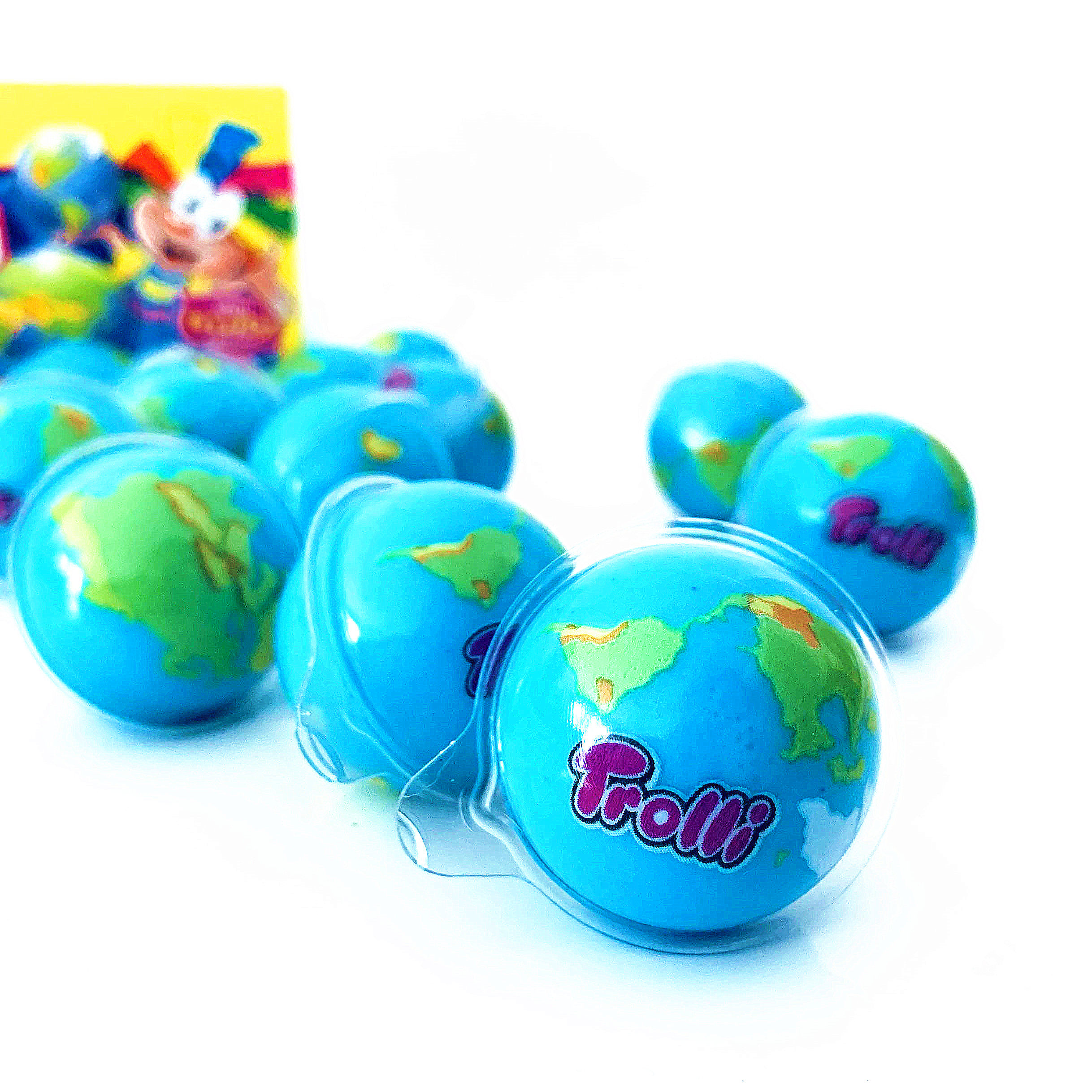 德国正版进口trolli口力爆浆流心地球眼球糖软糖现货网红大眼仔