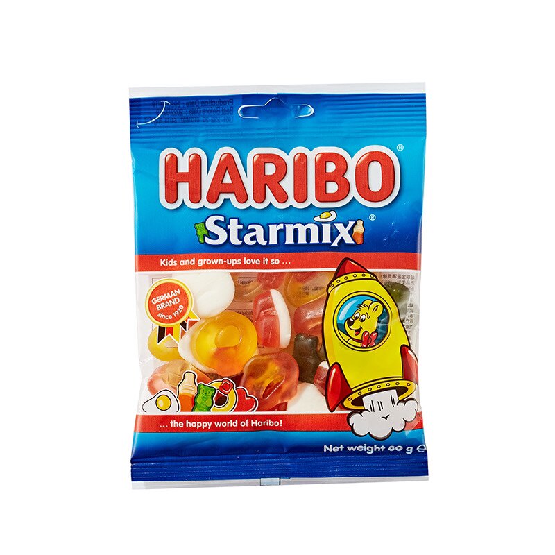 德国haribo哈瑞宝星星满贯小熊糖 水果可乐等杂锦口味软糖