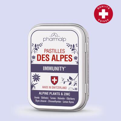 瑞士进口pharmalp阿尔卑斯凡木安雪绒花润喉糖 无糖缓解咽喉不适