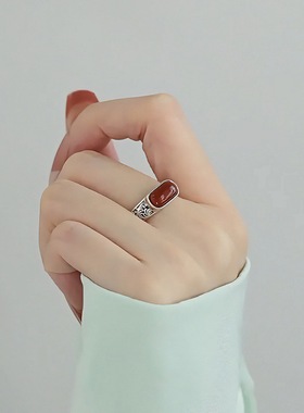 复古宫廷风戒指女s925银