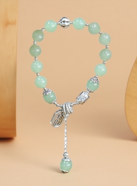 招财纳福S925银复古做旧新中式手串女小众设计感高级感手链送女友