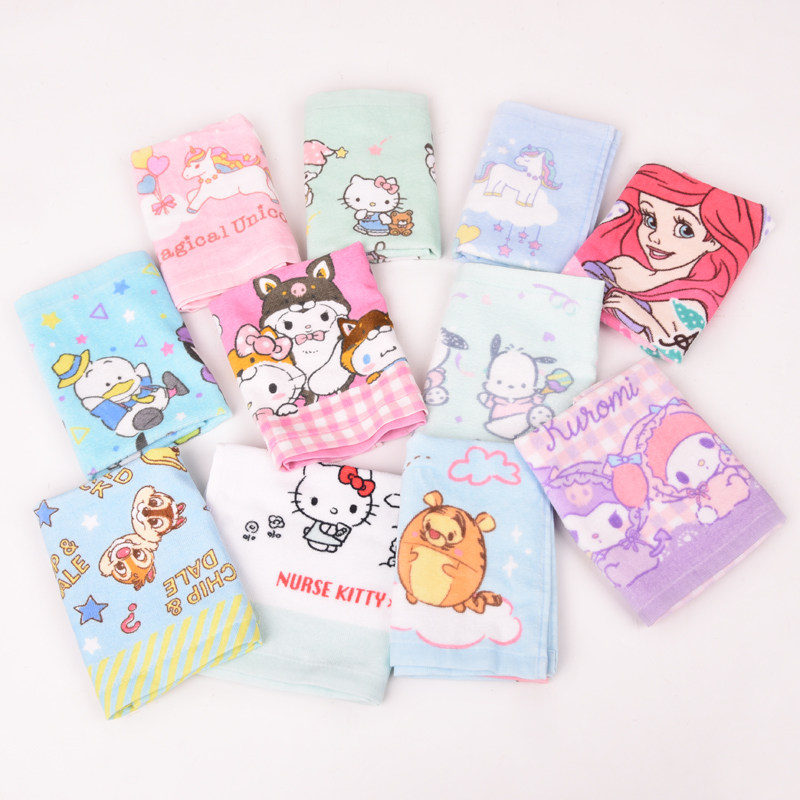【6月经典款】q版可爱公仔方巾 纯棉卡通宝宝洗脸正四方巾