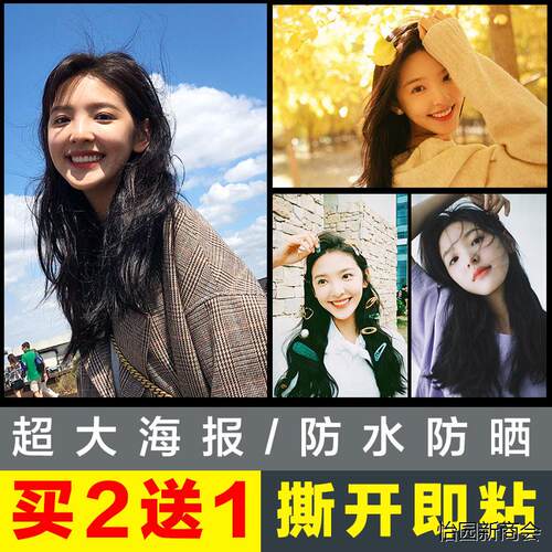 章若楠海报贴纸墙贴宿舍