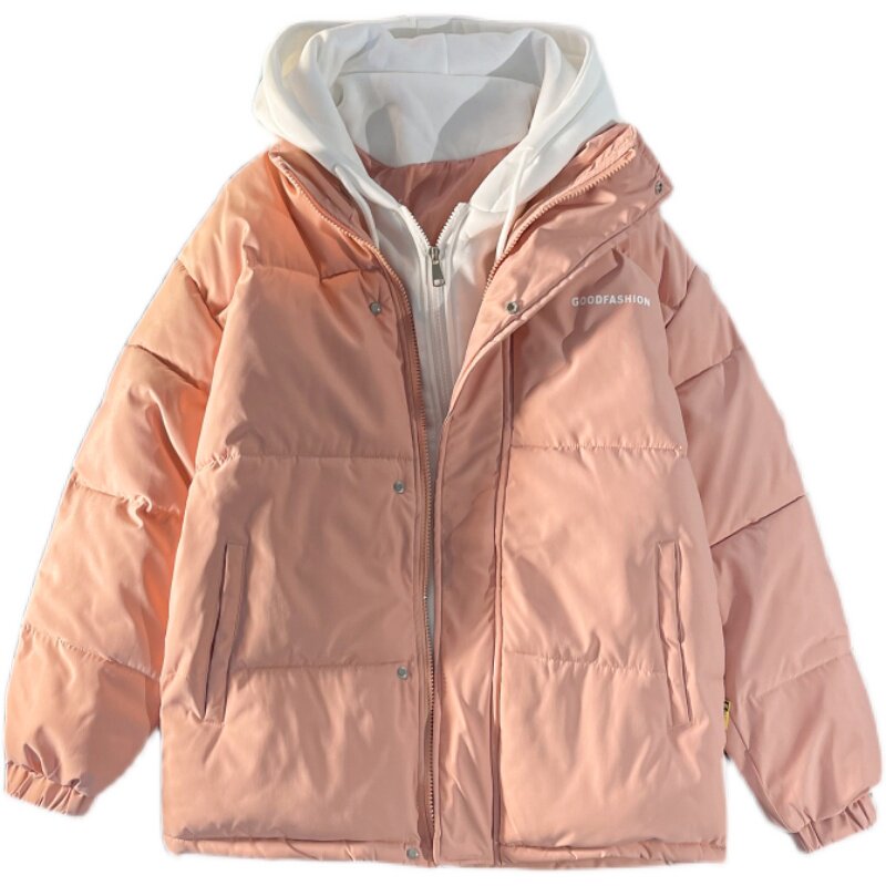 MY99-P902024冬季新款假两件情侣棉服青春时尚男女生棉服外套,男装棉衣,星座1613