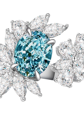 朱诺预售克拉925欧美女钻戒