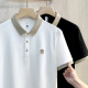 短袖 polo衫 冰丝珠地保罗衫 男装 半袖 新款 金线撞色翻领男士 t恤 夏季