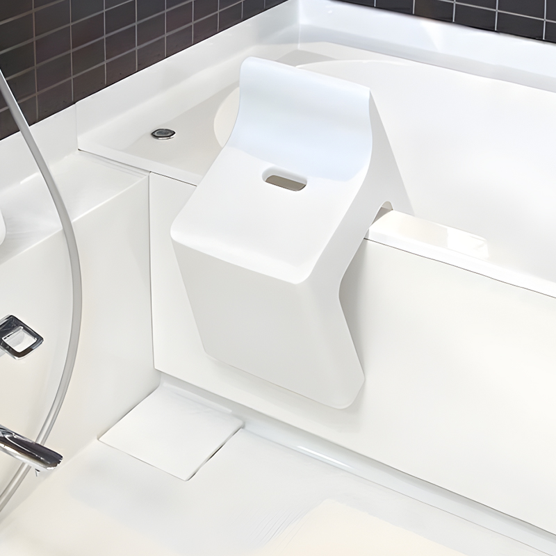 利快日本进口简约浴室凳子