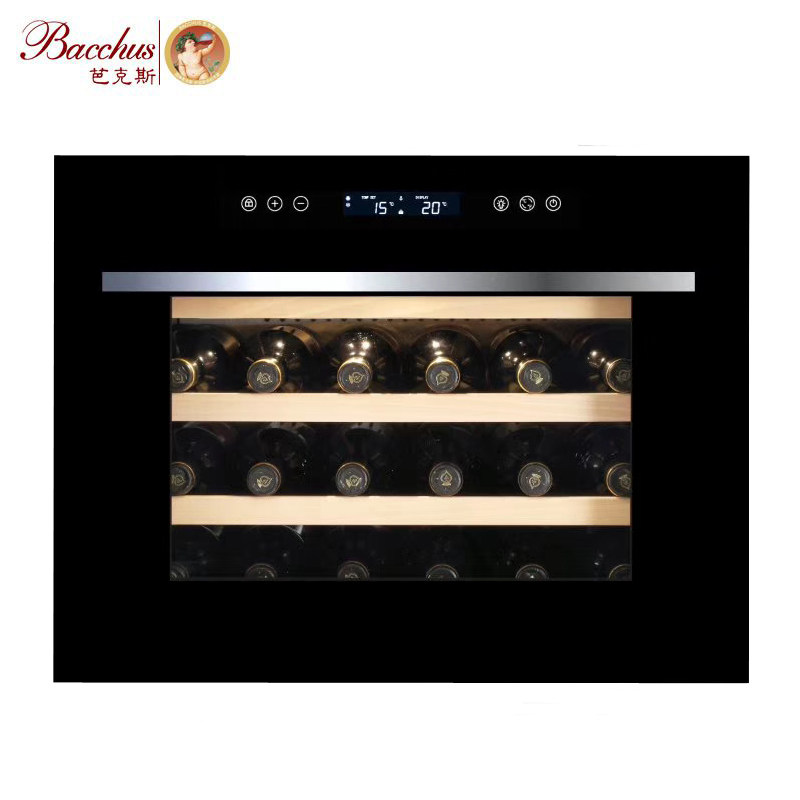芭克斯酒柜橱柜嵌入式酒柜压缩机恒温红酒柜焗炉式下拉门冷藏酒柜