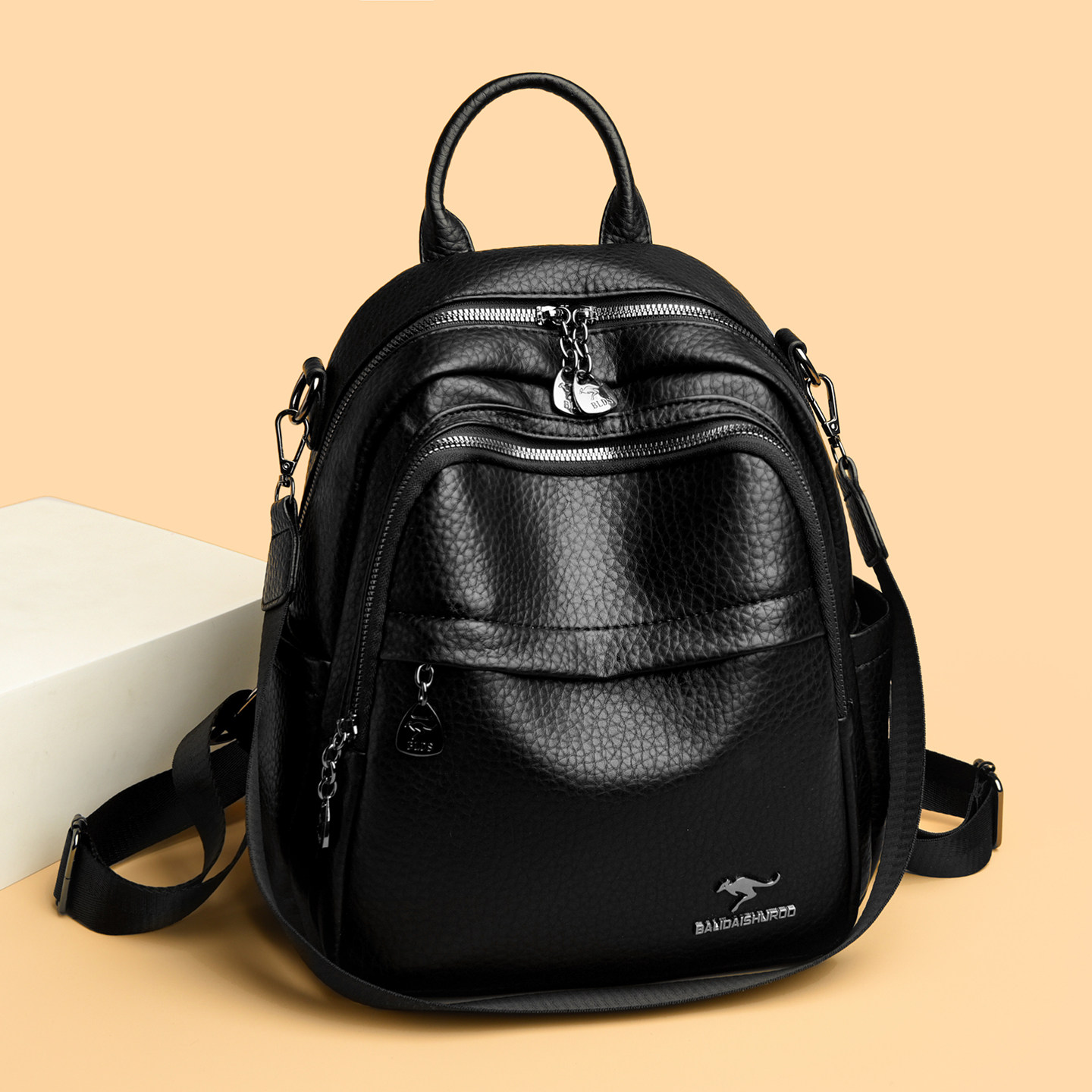 真皮双肩包女2026新款多功能大容量背包实用轻便旅行包休闲单肩包,箱包皮具/热销女包/男包,双肩背包,淘宝优惠券,粉丝福利购,淘宝优惠卷