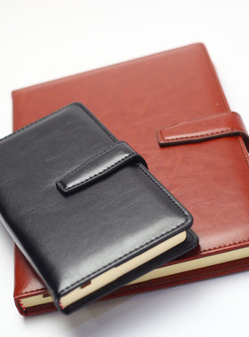 XD25K52 笔记本 记事本 商务办公 皮面带扣  XD52 18K/25K/48K