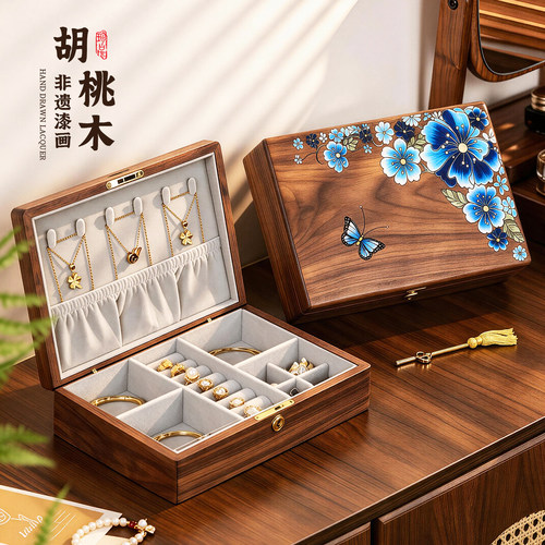 送礼佳品！高颜值实木首饰盒