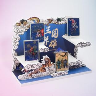 成都武侯祠博物馆三国群雄人物纪念卡盲盒文创产品刘备关羽张飞
