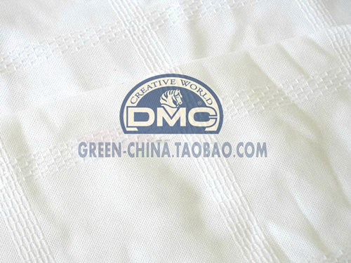 DIY布料:DM254法国DMC14CT窗式纯棉桌布BLANC(布宽170cm)