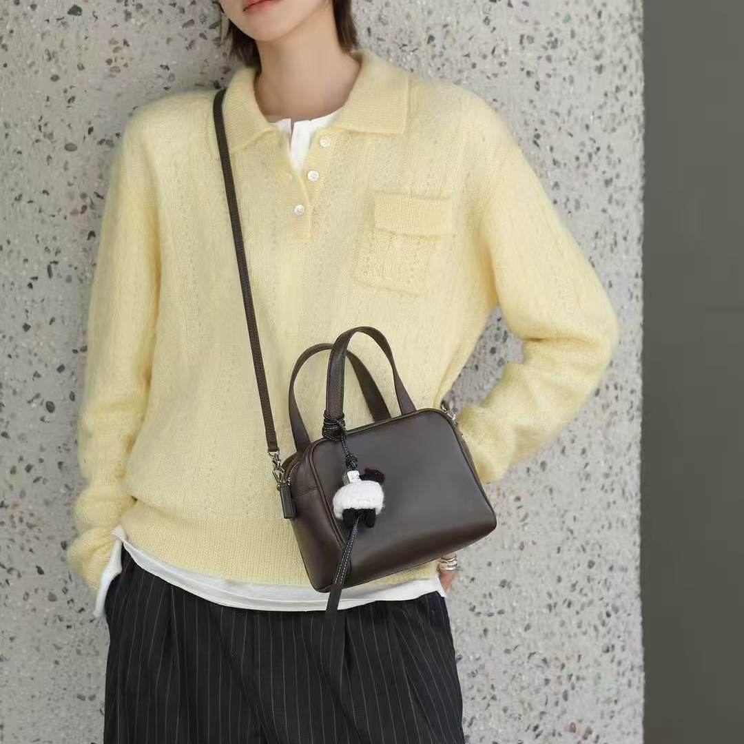 百豆极简风羊皮柔软波士顿小方包女职场通勤单肩斜挎包百搭手提包,箱包皮具/热销女包/男包,波士顿包,淘宝优惠券,粉丝福利购,淘宝优惠卷