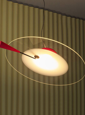 意大利Stilnovo Bascula极简餐厅吊灯设计师款现代简约个性飞碟灯