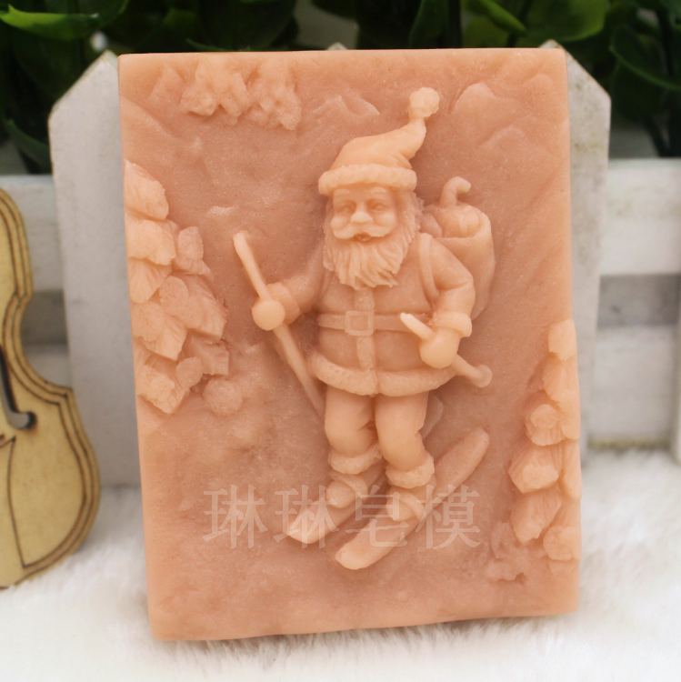 硅胶手工皂圣诞老人模具