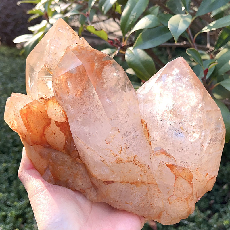 天然水晶簇原石消磁摆件