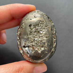 天然黄铜矿黄铁矿小鸡蛋形秘鲁黄铁矿愚人金Pyrite小爱心摆件矿石