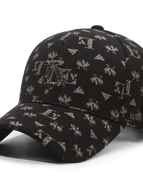 L家春秋季印花正品棒球帽百搭户外休闲钓鱼帽遮阳鸭舌帽出游帽子