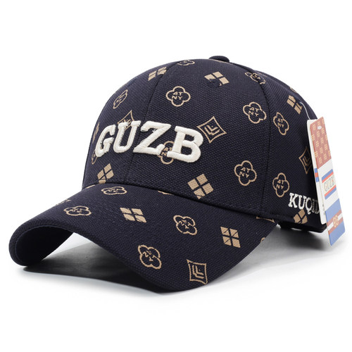 GUZB专柜正品春秋加厚刺绣字母棒球帽户外防晒遮阳大头可带鸭舌帽