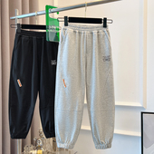 加绒胖男孩保暖卫裤 男童裤 2025新款 中大童冬季 子秋冬款 儿童运动裤