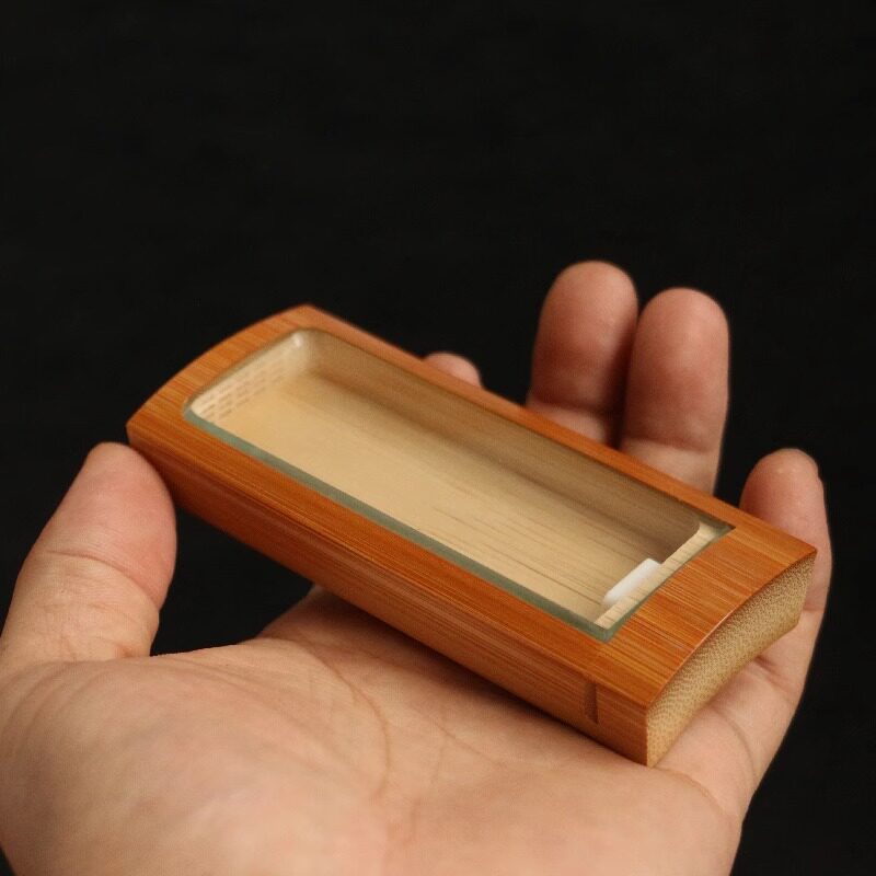 新款一体存放十年以上老玉竹苏工精制镜面打磨鸣虫器具黄蛉盒虫具