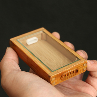 纯手工制作天然老玉竹虫盒竹制黄蛉鸣虫盒活体爬虫竹虫罐竹蛉盒子