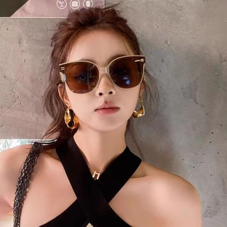 买一送一新款偏光太阳镜简约休闲方形大框明星同款男女款墨镜眼镜