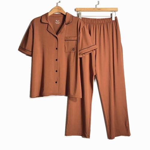 亲肤夏季睡衣莫代尔家居服凯撒