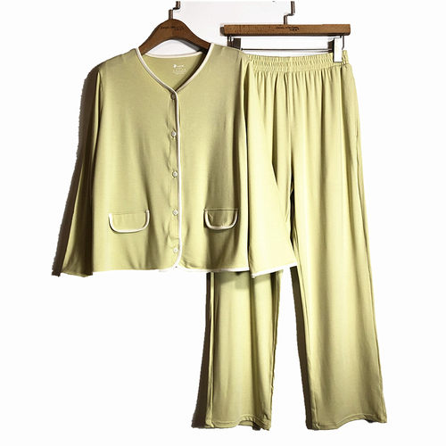 凯撒女士鹅绒蛋白长袖家居服套装