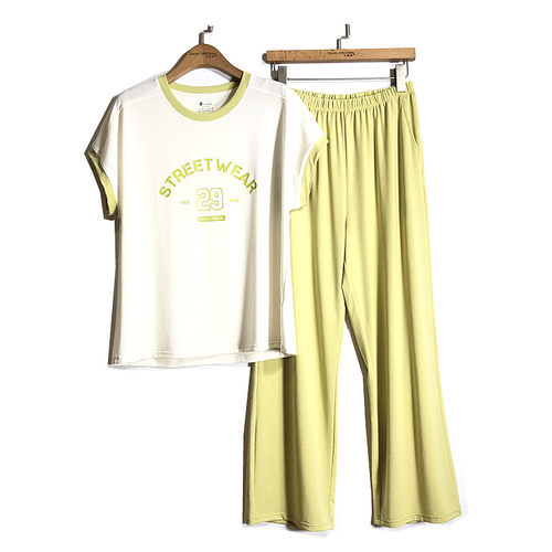 圆领家居服套装可外穿女士